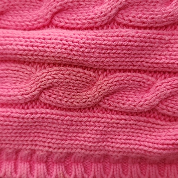 Lilly Pultizer Hot Pink Cable Knit Zip Up Hoodie Small - Picture 8 of 15
